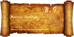 Marcu Ibolya névjegykártya